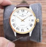 Copy Patek Philippe Calatrava Watches Gold Bezel Men 40mm